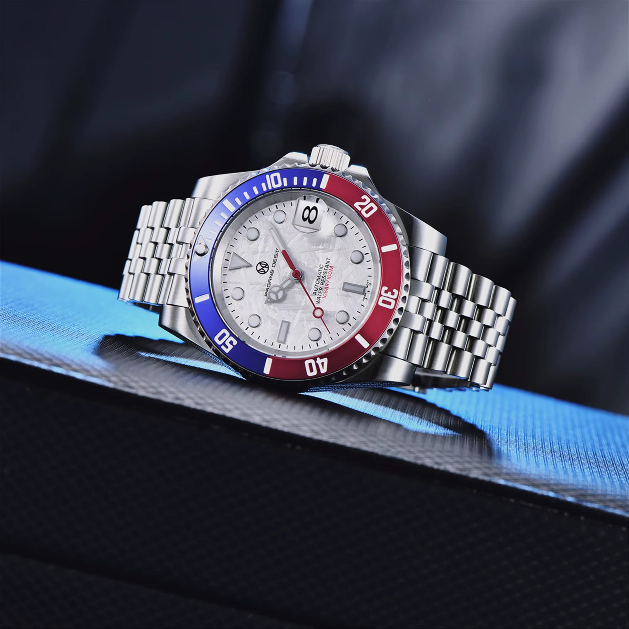 2025 New (PAGRNE)  Automatic Mechanical Watch Luxury Sports Stainless Steel Waterproof Watch NH35 Sapphire Clock