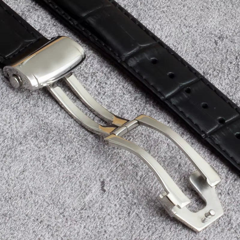 Genuine Leather Watch Strap 20MM 22MM for Maurice Lacroix LES CLASSIQUES MASTERPIECE PONTOS Men Watch Band Bracelet