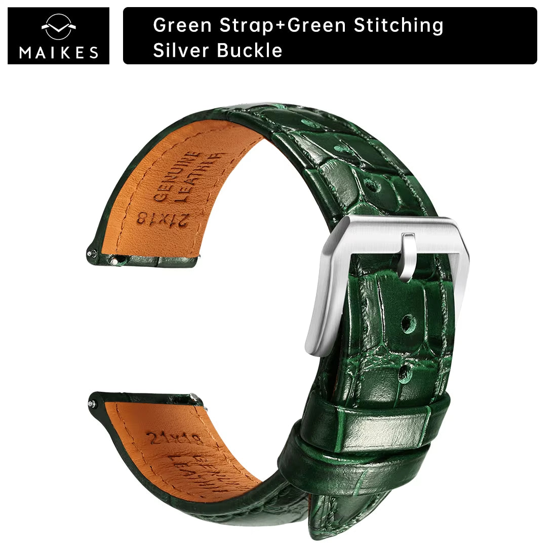 Maikes Luxury Leather Watch Strap 20Mm 21Mm 22Mm Accessories Watchbands Braceletes for Rolex Breitling Omega Watch Band