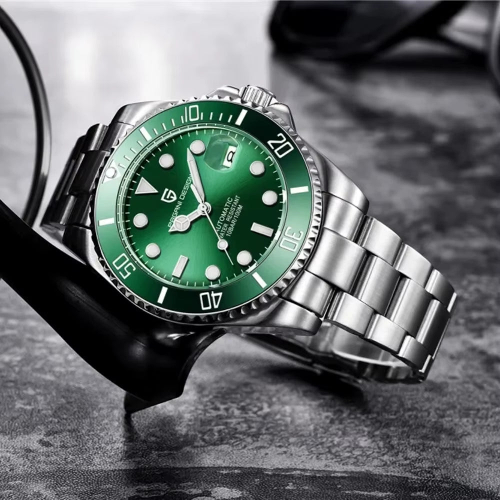 New Mechanical Men Watches Luxury Sapphire Automatic Watch Stainless Steel Business Men Waterproof Clock