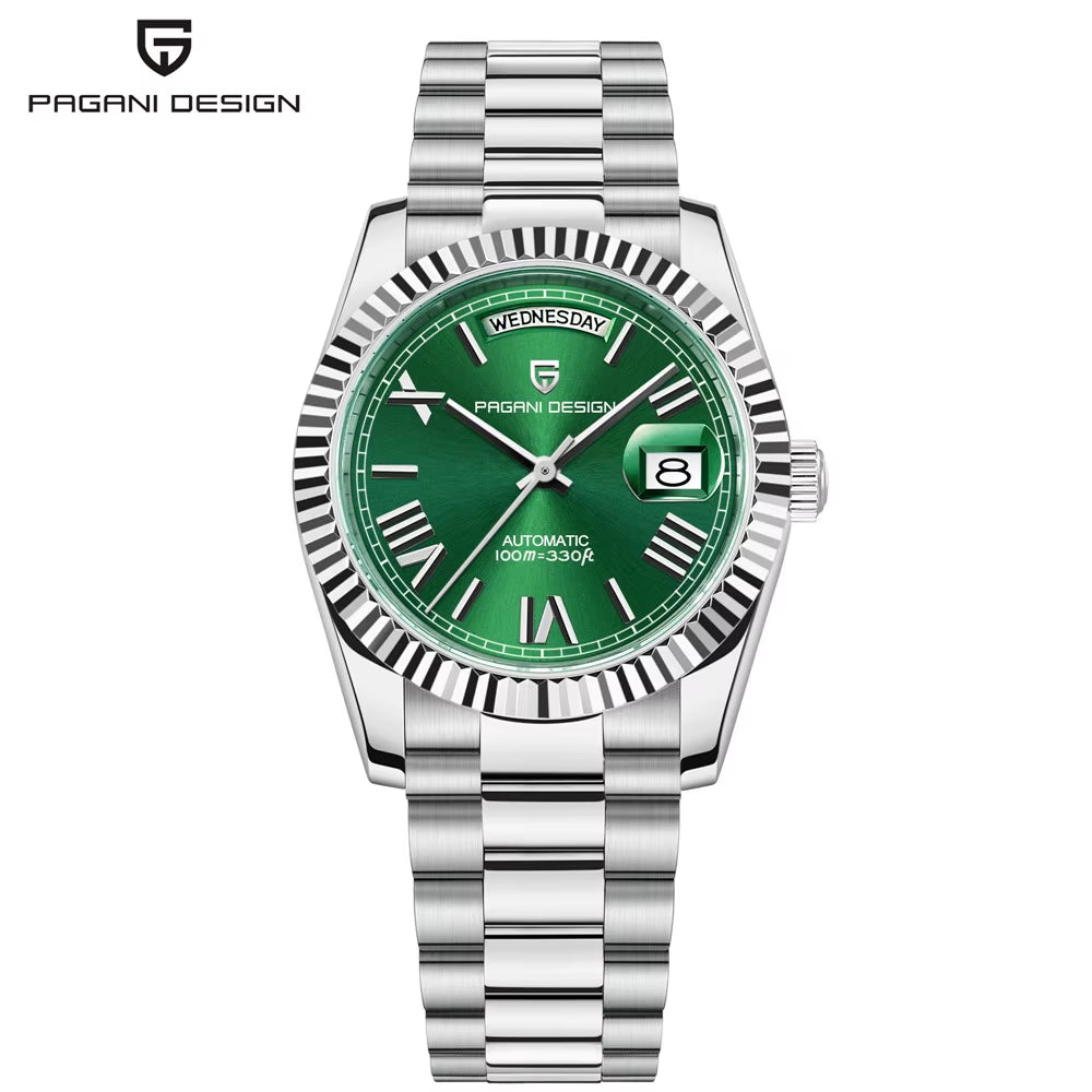 2025 New Men'S Watches Mechanical Top Brand Luxury Automatic Watch for Men AR Sapphire Glass Calendar Wrist Watch