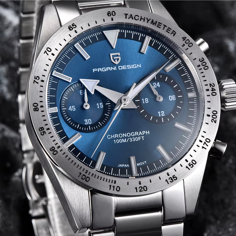 PAGANI DESIGN 2025 New Men'S Watches Top Luxury Man Quartz Wristwatches Chronograph Sapphire Mirror Waterproof Sport Watch Clock