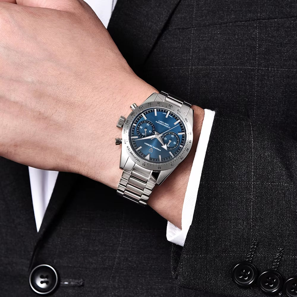 PAGANI DESIGN 2025 New Men'S Watches Top Luxury Man Quartz Wristwatches Chronograph Sapphire Mirror Waterproof Sport Watch Clock