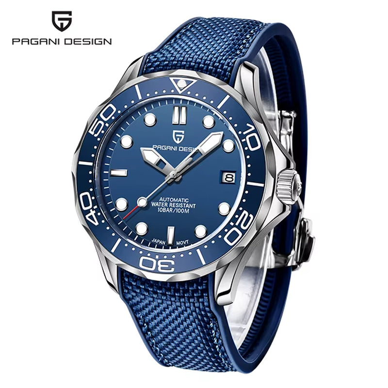 2025 New Mens Automatic Watches Men 007 Top Luxury Mechanical Men'S Wristwatch NH35A Ceramic Bezel Sapphire Mirror