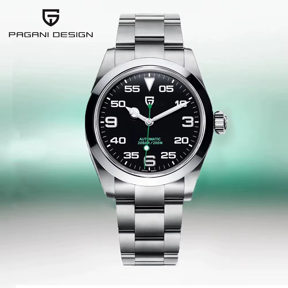2024 New 40Mm Luxury Men'S Mechanical AR Coated 100M Water Resistant Sapphire Glass Automatic Watch Men Watches