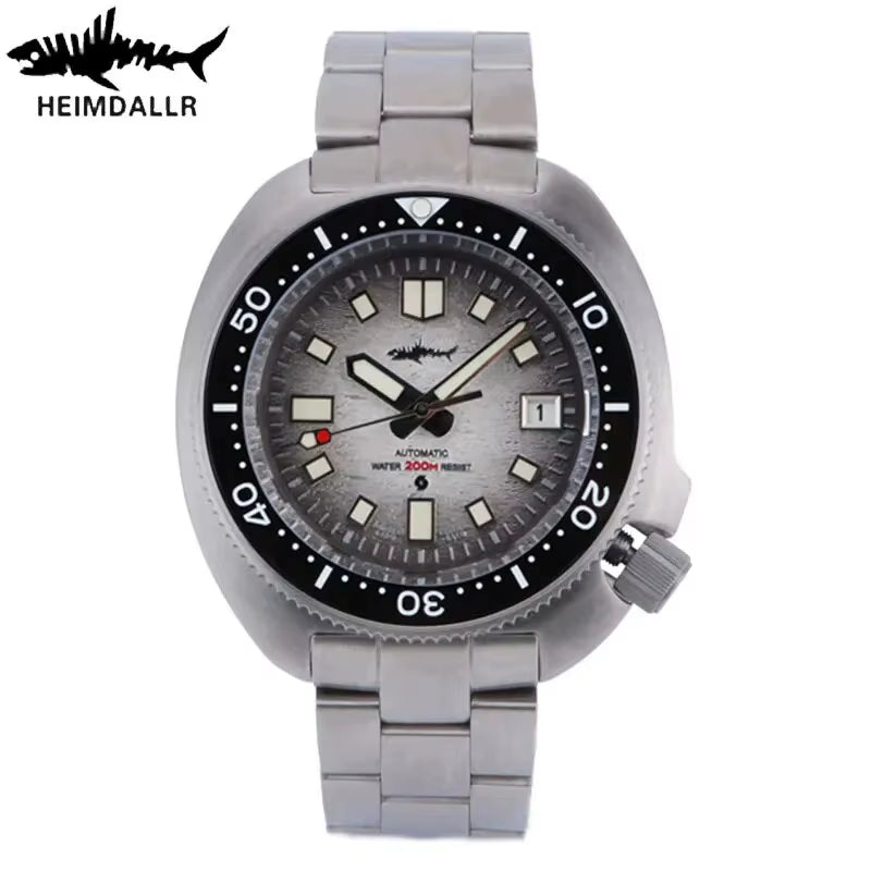 Turtle Diver Watch Mens Titanium Case Sapphire 200M Waterproof Japan NH35 Automatic Movement Mechanical Wristwatches