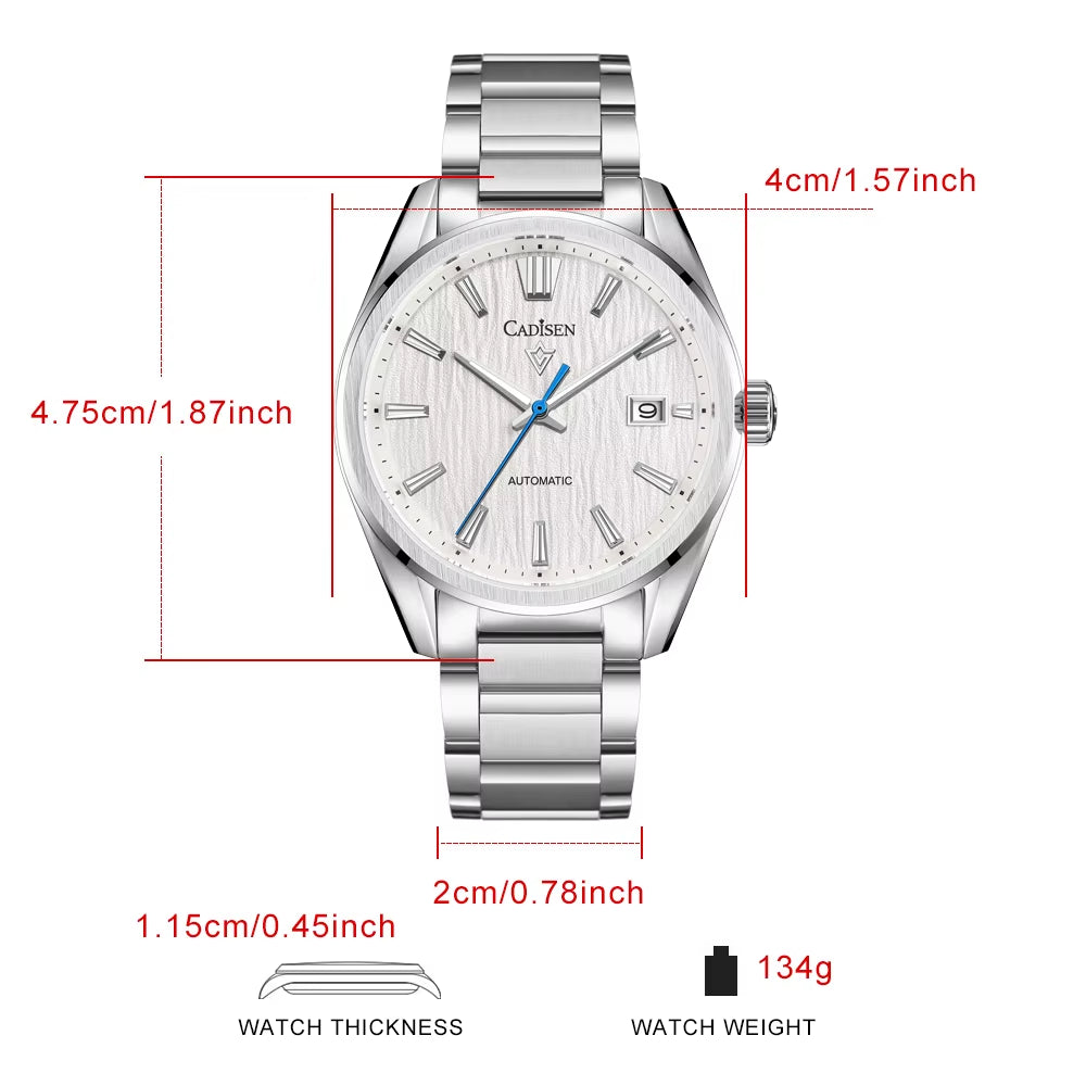 2024 New Luxury Men Mechanical Wristwatches 10Bar Waterproof Japanese NH35 Movement Automatic Watch Steel Watch for Men