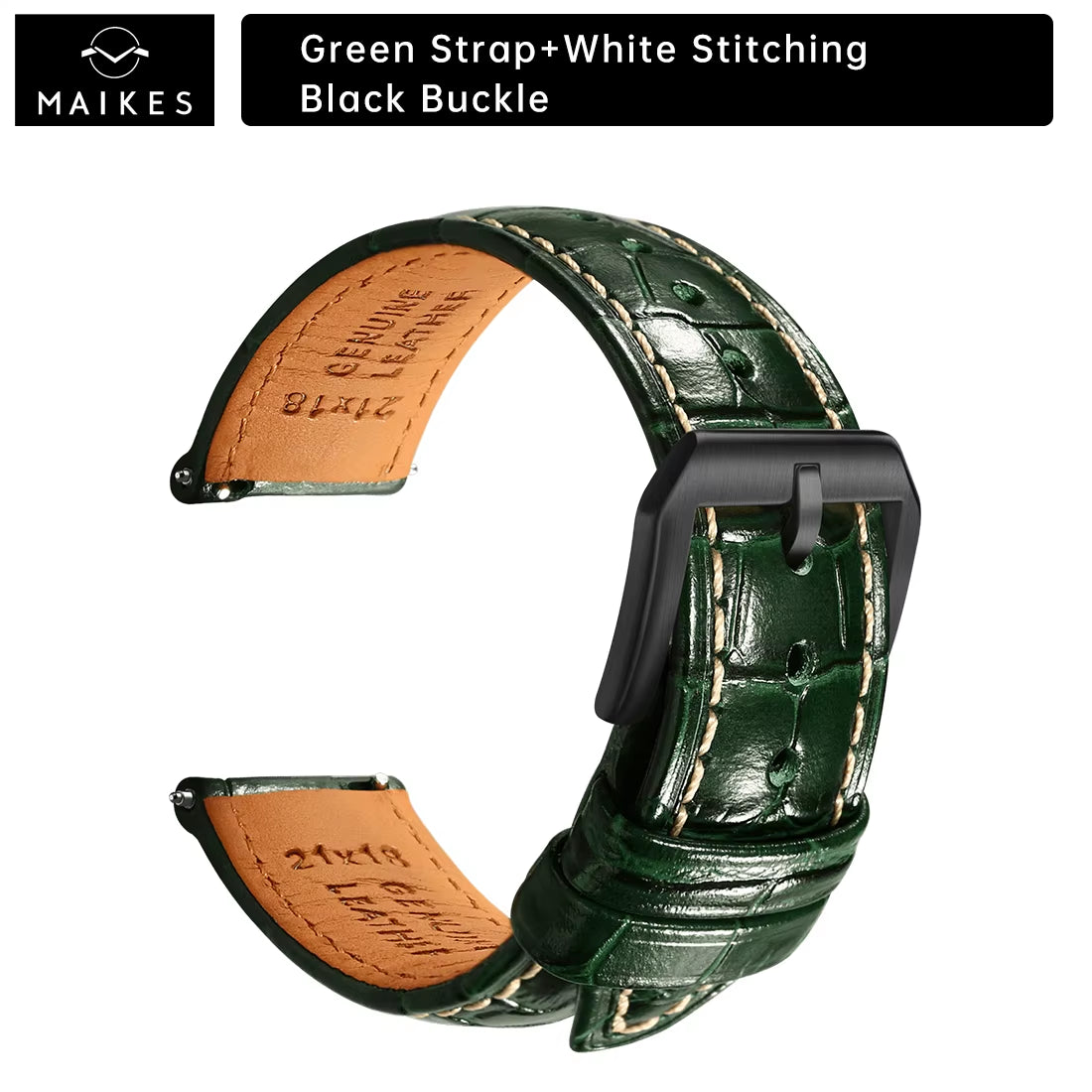 Maikes Luxury Leather Watch Strap 20Mm 21Mm 22Mm Accessories Watchbands Braceletes for Rolex Breitling Omega Watch Band