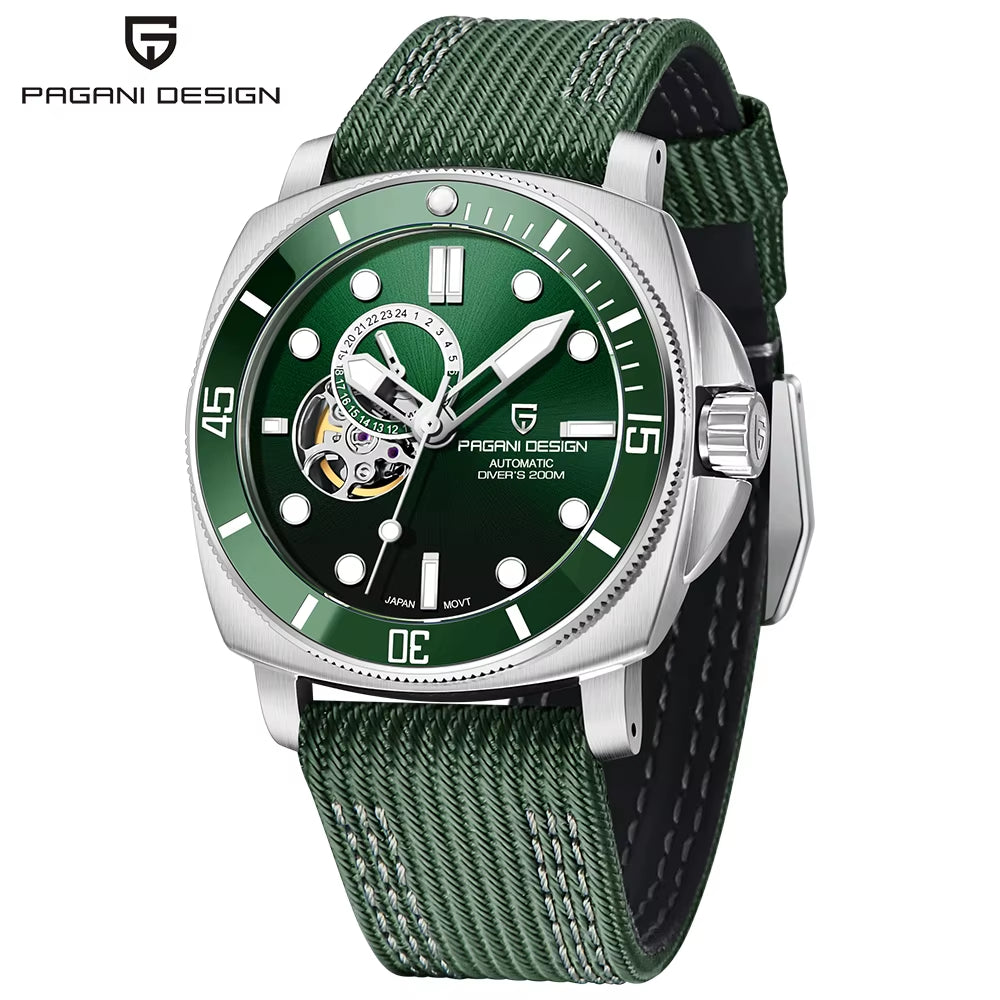 Men'S Watches 2025 New Mechanical Automatic Watch for Men 200M Diving Top Brand Luxury Wristwatch Stainless Steel