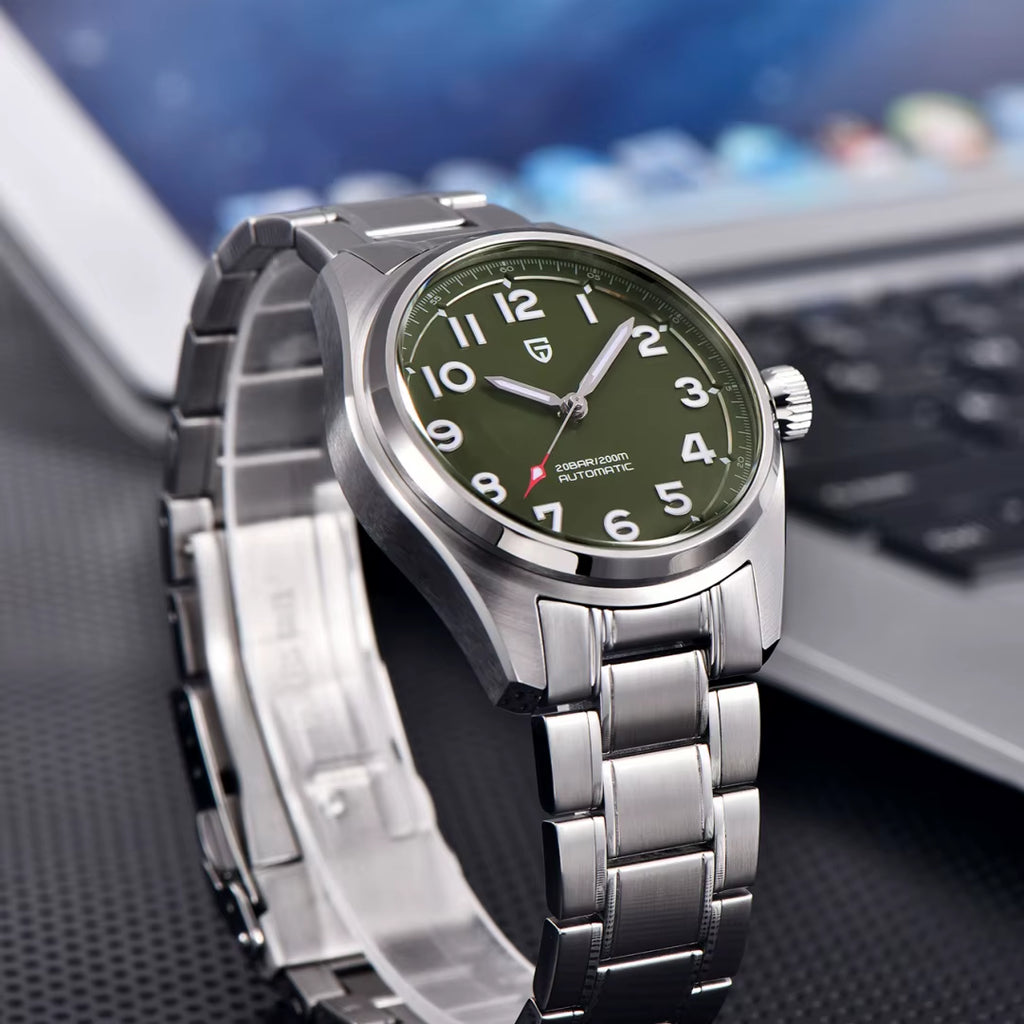 2024 New 38MM PAGANI Design Top Brand Men'S Pilot Automatic Mechanical Watches Nh35A Sapphire Waterproof 200M Relogio Masculino