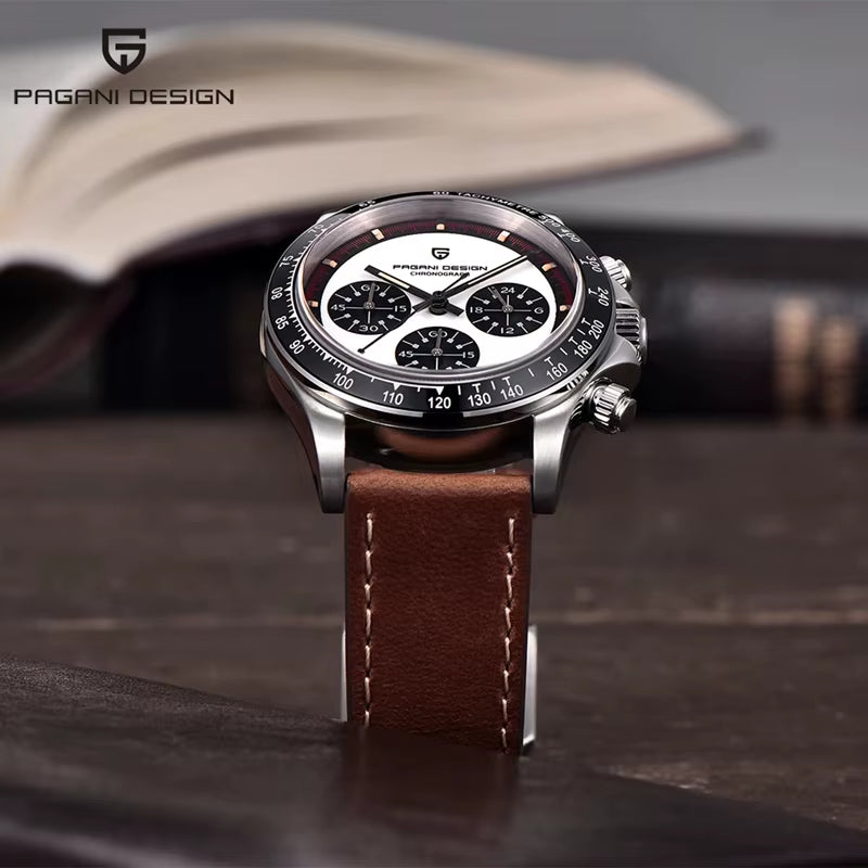 V2 40MM Classic Watch for Men Luxury Sapphire Glass Multi-Function Chronograph Business Men'S Quartz Watches