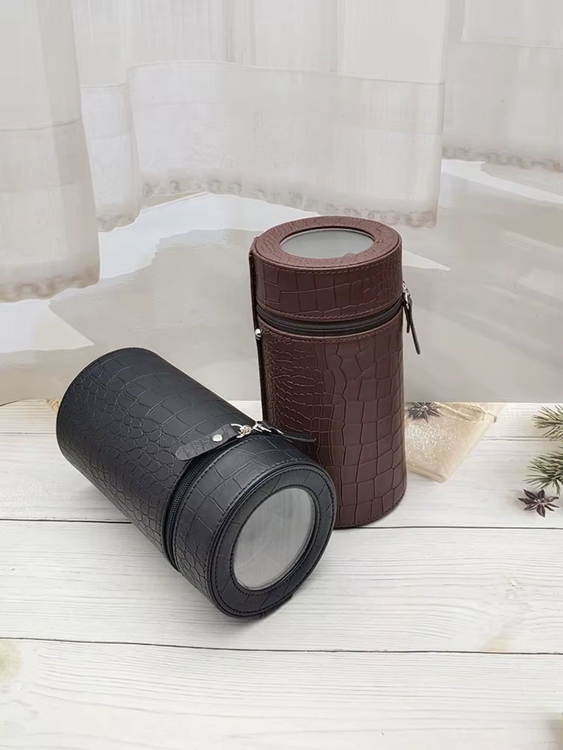 Portable Automatic Watch Winder PU Leather Box for Travel Watch Winder Storage Box Mabuchi Motor