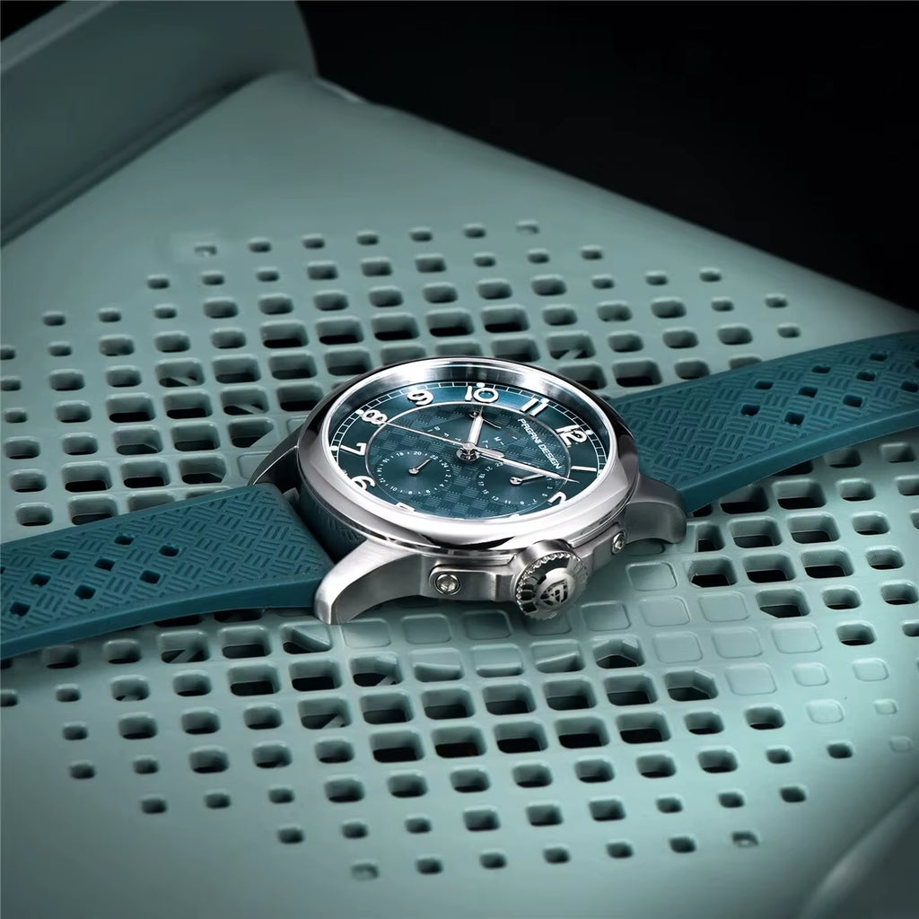 PAGANI DESIGN 2024 New Men'S Quartz Watches VH88 Multifunction Stainless Steel Sapphire Business Sport Clock Watch for Men