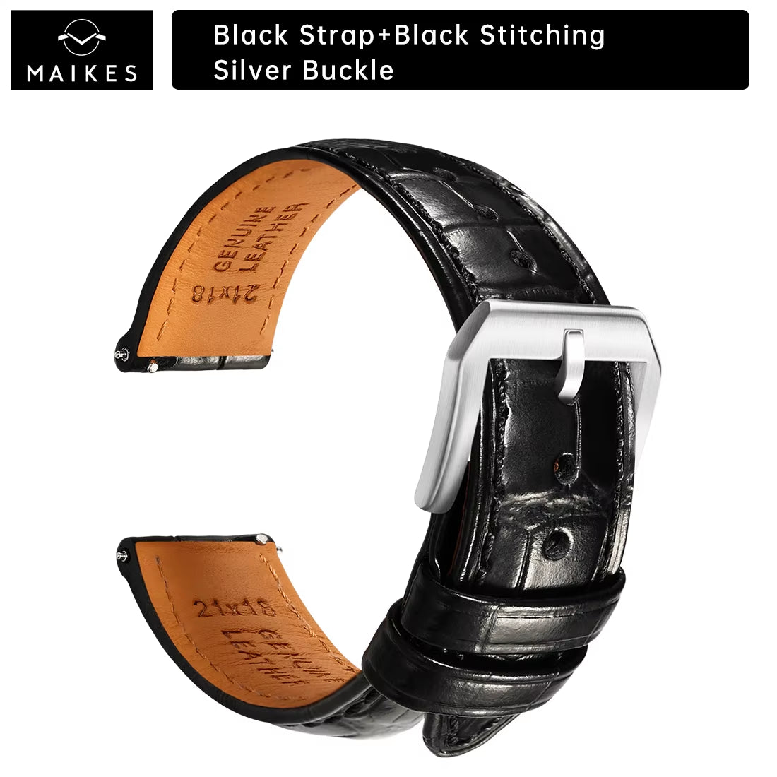 Maikes Luxury Leather Watch Strap 20Mm 21Mm 22Mm Accessories Watchbands Braceletes for Rolex Breitling Omega Watch Band