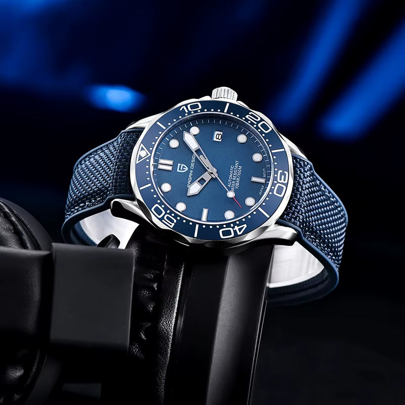 2025 New Mens Automatic Watches Men 007 Top Luxury Mechanical Men'S Wristwatch NH35A Ceramic Bezel Sapphire Mirror