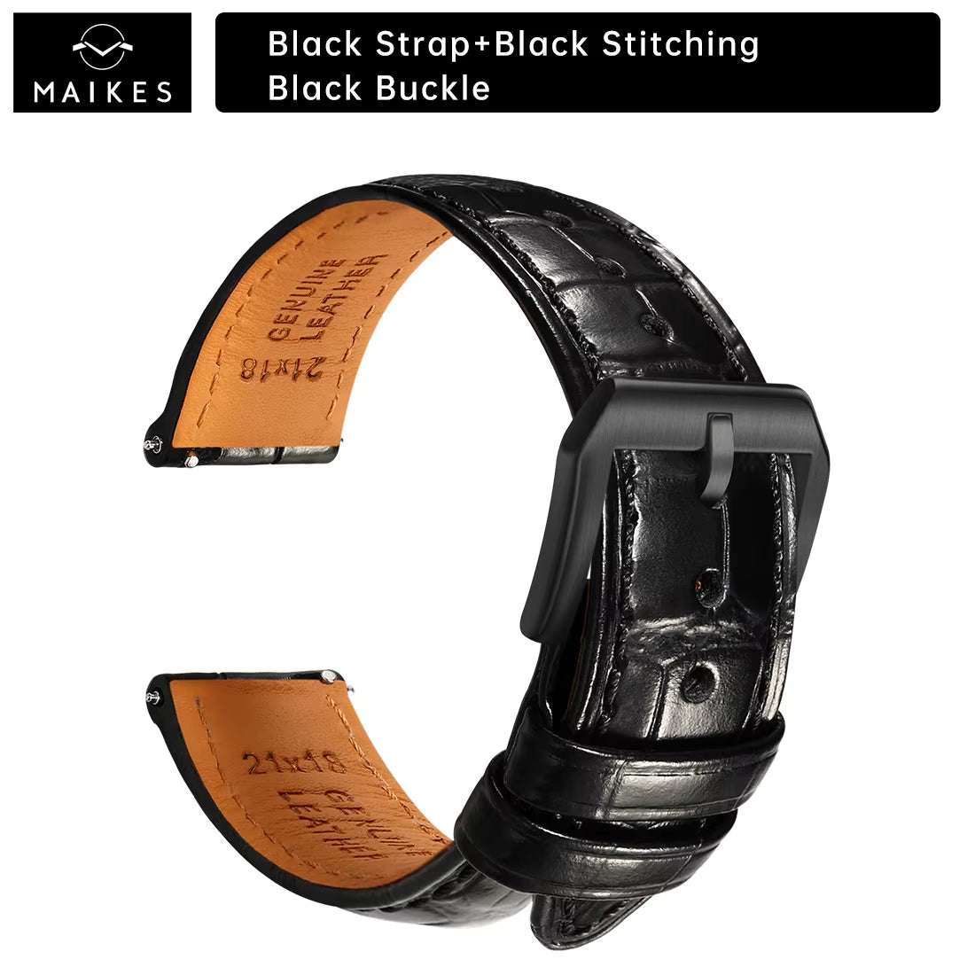 Maikes Luxury Leather Watch Strap 20Mm 21Mm 22Mm Accessories Watchbands Braceletes for Rolex Breitling Omega Watch Band