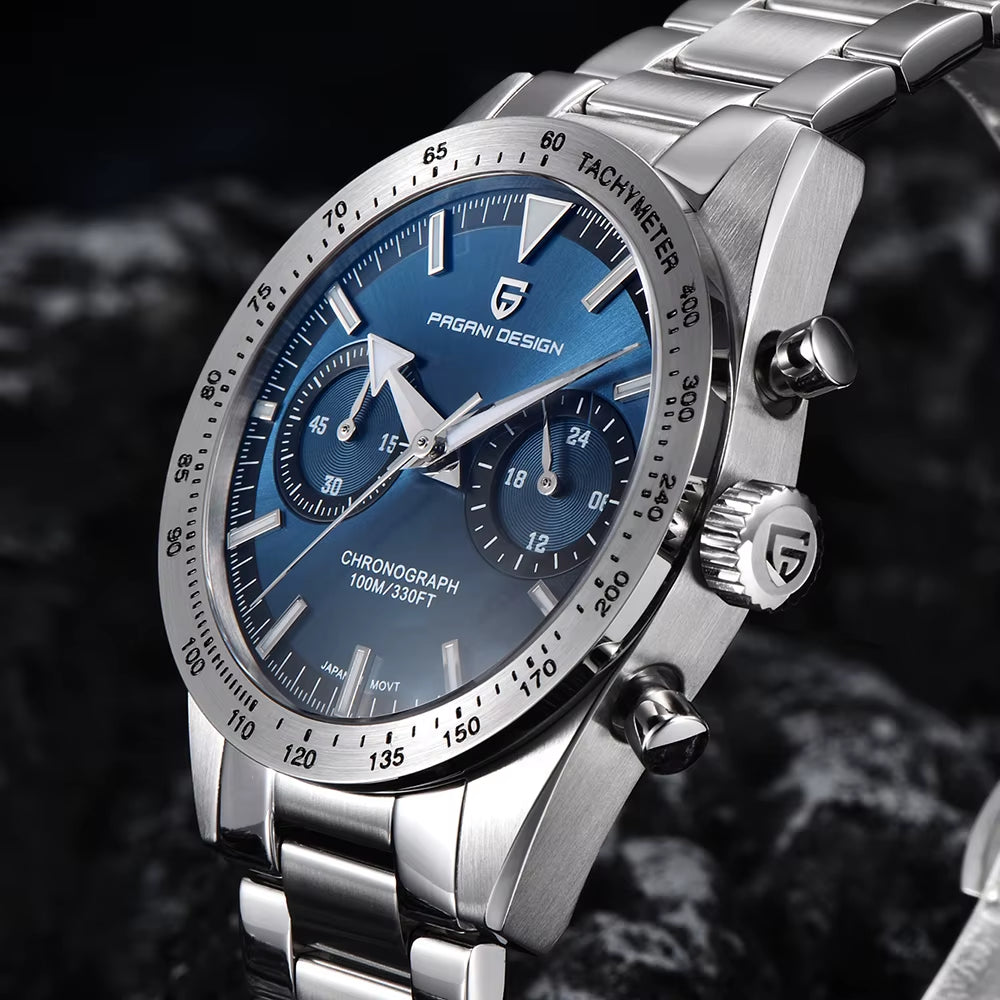 PAGANI DESIGN 2025 New Men'S Watches Top Luxury Man Quartz Wristwatches Chronograph Sapphire Mirror Waterproof Sport Watch Clock