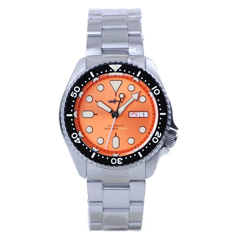 Sharkey SKX007 Vintage Diver Watch Mechanical Men Watches 200M Sapphire Crystal Luminous NH36 Automatic Movement Watch