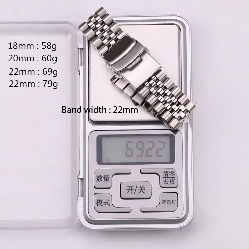 Stainless Steel Watch Strap Bracelet for SKX007 SKX009 18Mm 20Mm 22Mm 24Mm Women Men Silver Solid Metal Watchband Accessories