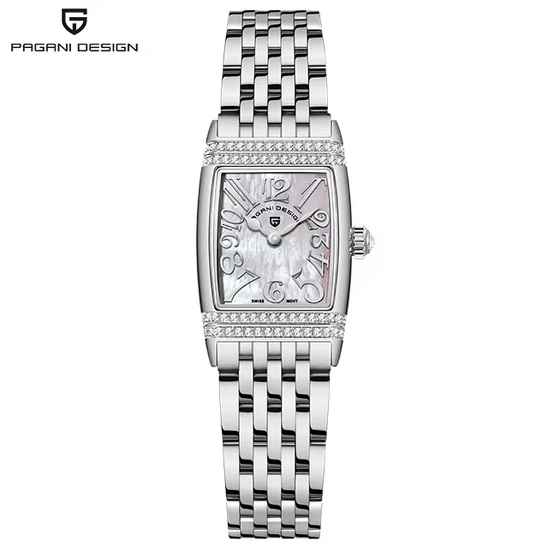 - Women'S Sapphire Crystal Quartz Watch, Luxury Accessories, Waterproof up to 50 Meters, Stainless Steel, 22Mm, Ne