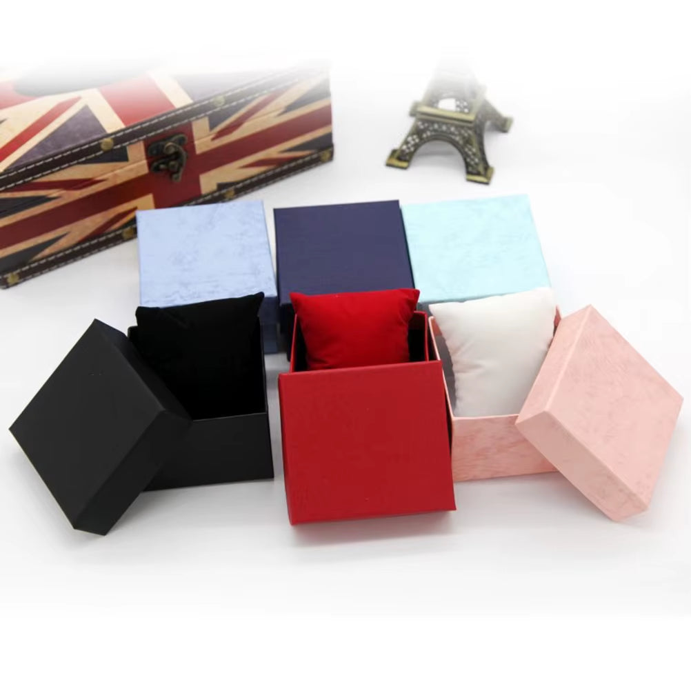 Watch Box Jewelry Wrist Watch Durable Hard Case Square Gift Box for Bracelet Bangle Boxes Gift Box Storage Box