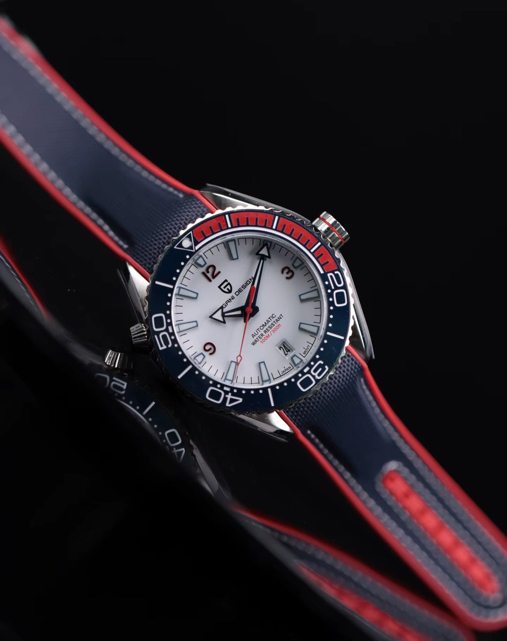 Classic Luxury Men Automatic Watch Sapphire Glass Mechanical Wristwatch Stainless Steel 100M Waterproof Watches