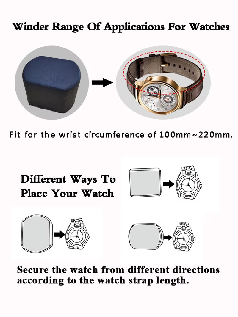 Portable Automatic Watch Winder PU Leather Box for Travel Watch Winder Storage Box Mabuchi Motor