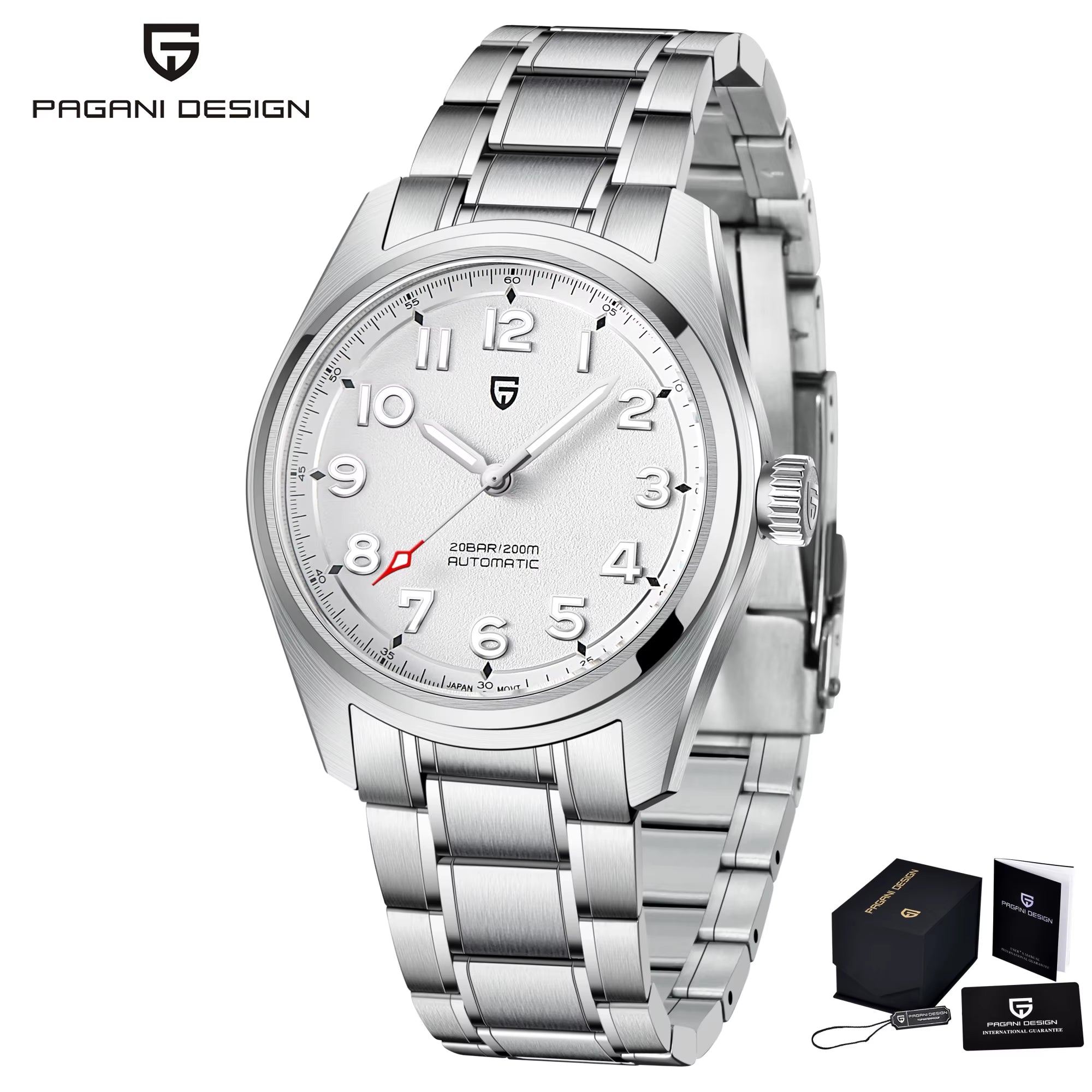 2024 New 38MM PAGANI Design Top Brand Men'S Pilot Automatic Mechanical Watches Nh35A Sapphire Waterproof 200M Relogio Masculino