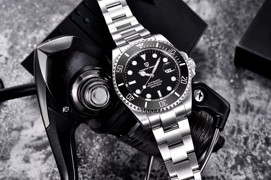 New 42MM Submersible Mechanical Watch Ceramic Bezel Luxury Sapphire Glass 100M Waterproof Automatic Watch Relojes