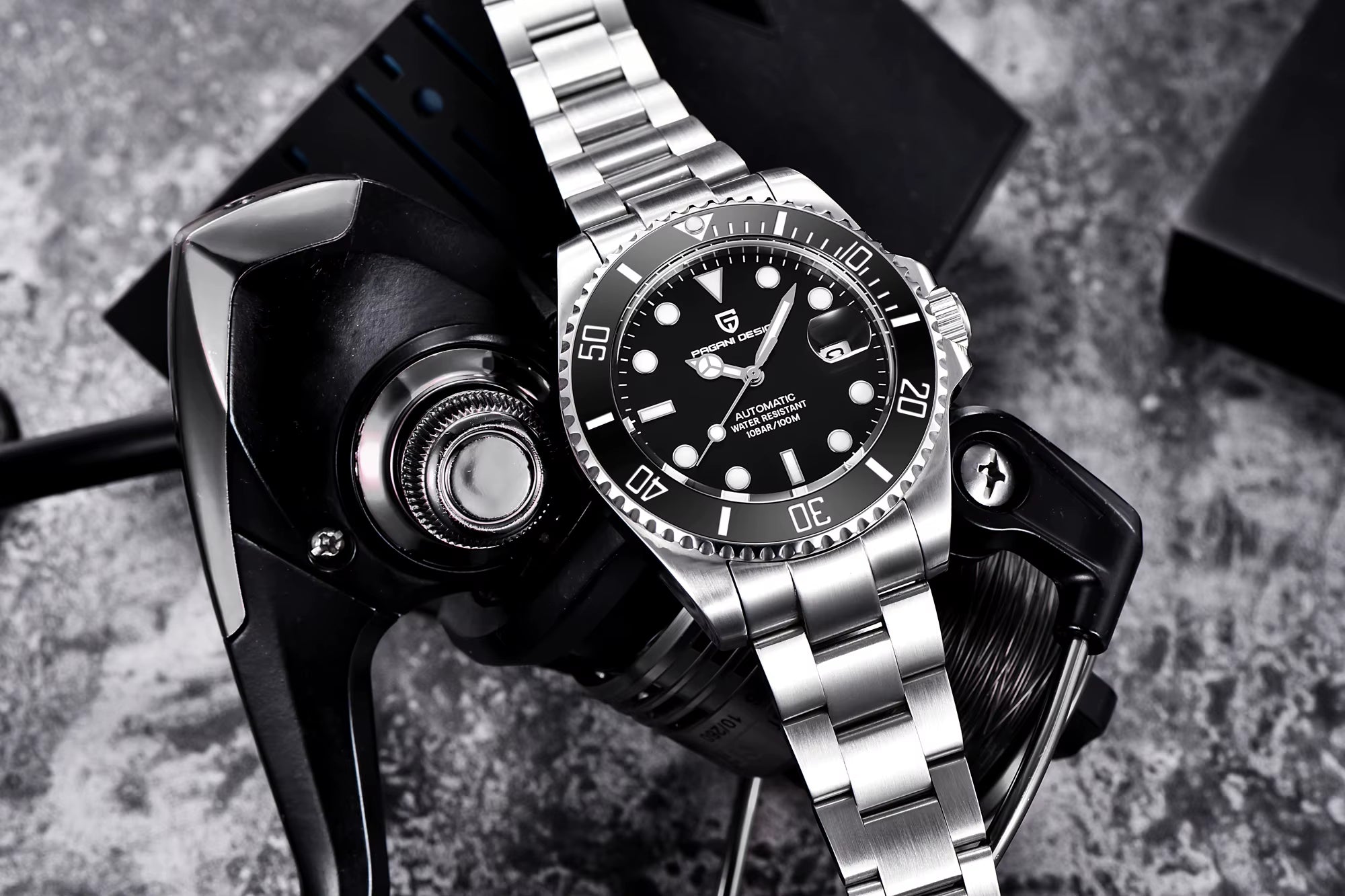 New 42MM Submersible Mechanical Watch Ceramic Bezel Luxury Sapphire Glass 100M Waterproof Automatic Watch Relojes