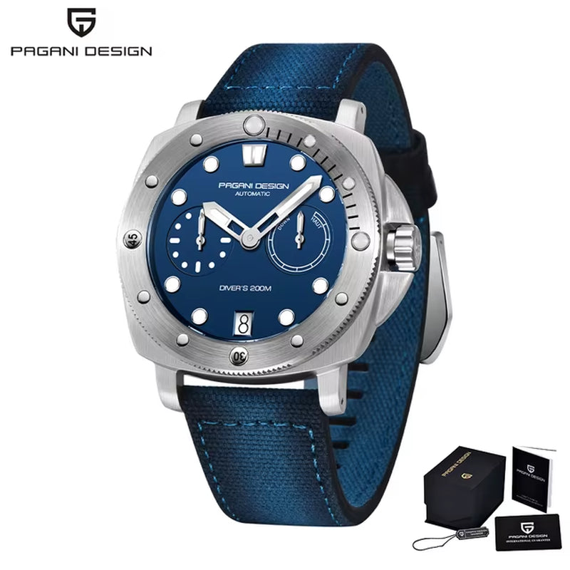 2023  New Fashion and High-End Men Mechanical Wristwatch Stainless Steel Sapphire Glass 20Bar Waterproof Men Watch