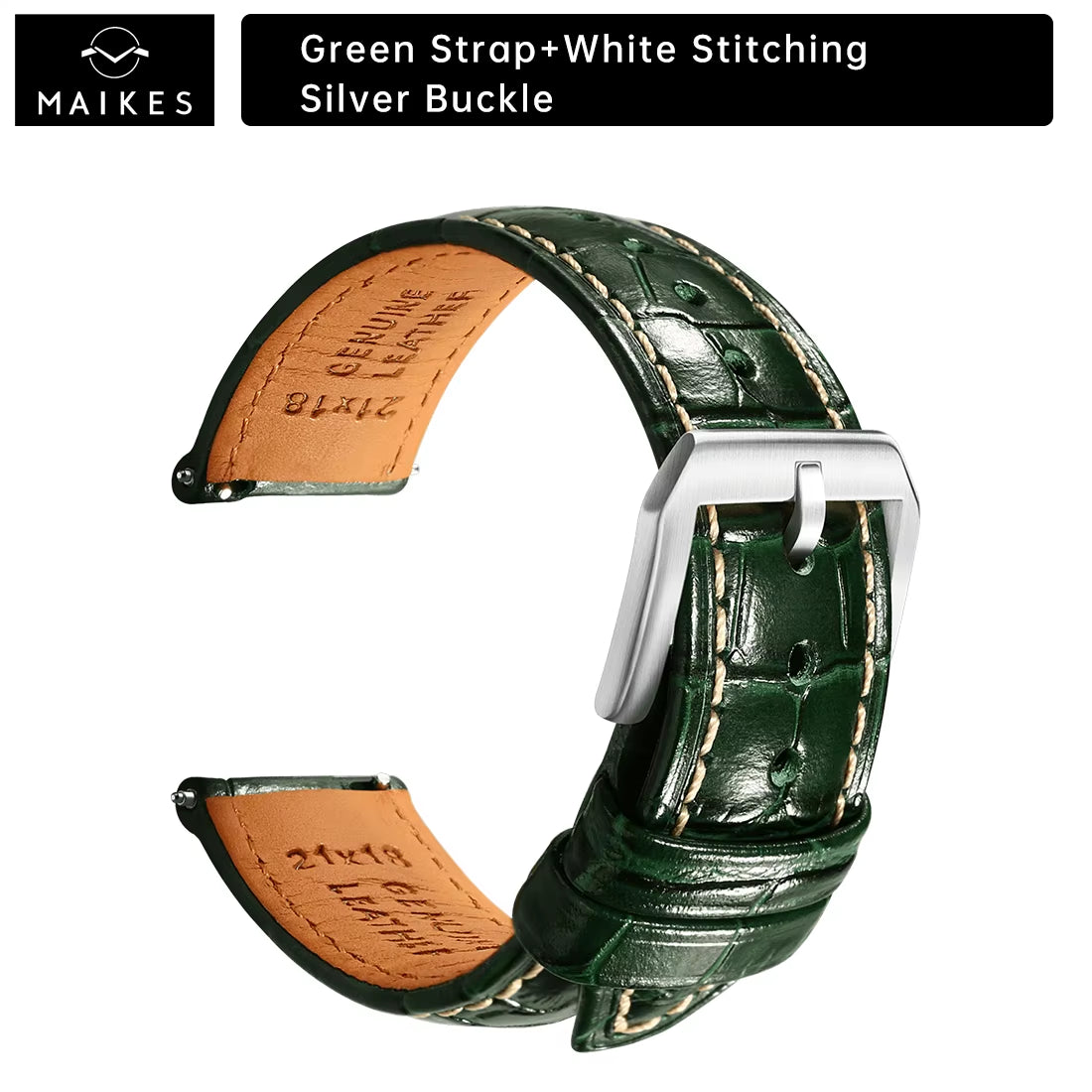 Maikes Luxury Leather Watch Strap 20Mm 21Mm 22Mm Accessories Watchbands Braceletes for Rolex Breitling Omega Watch Band