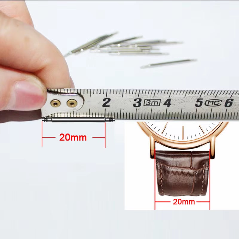 1.5Mm 10Pcs 10-25Mm Watch Band Spring Bars Strap Link Pins Repair Watchmaker Tools 14MM 16Mm 18Mm 20Mm 22Mm 24Mm