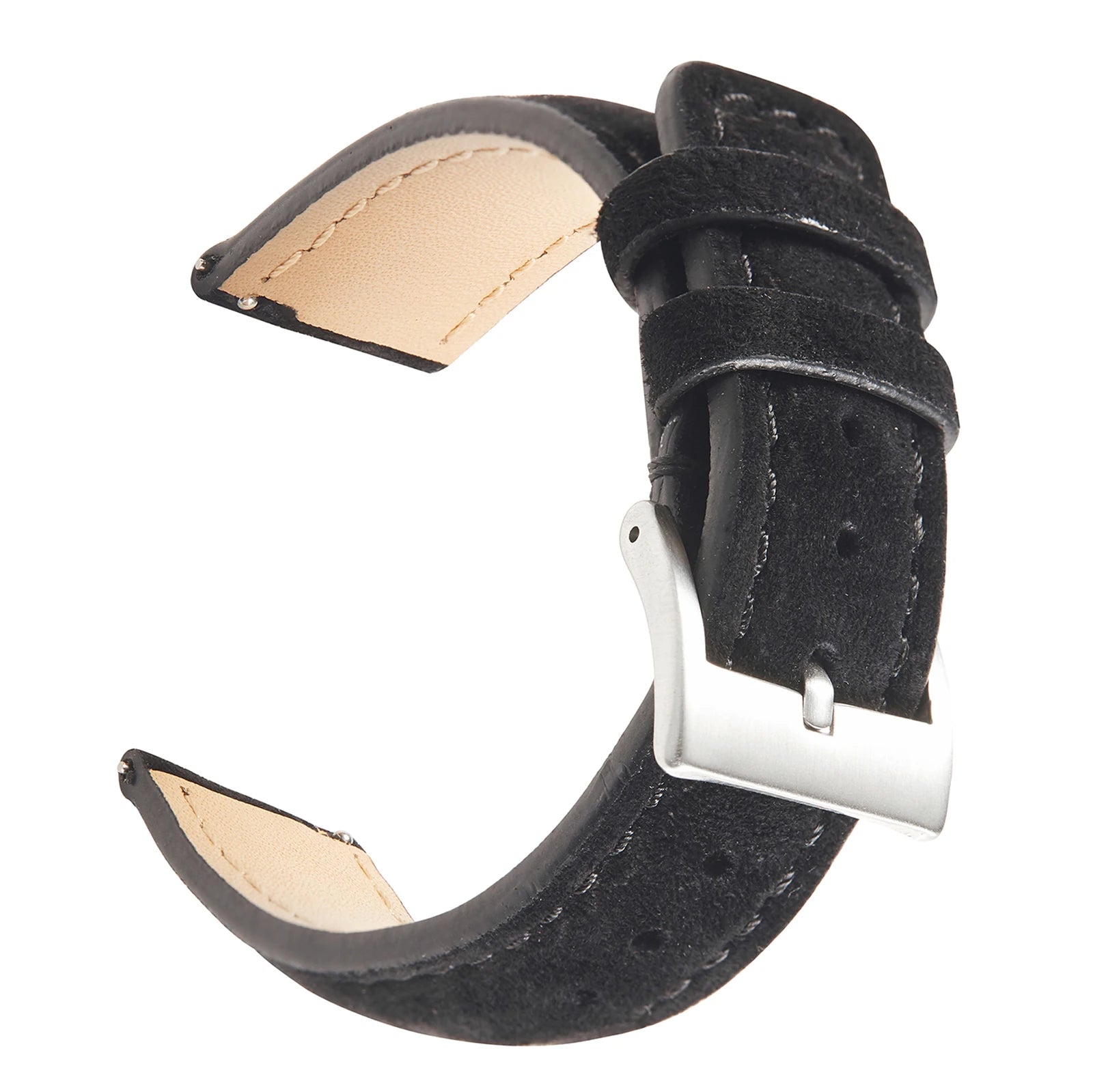 Suede Leather Watch Strap 18Mm 19Mm 20Mm 22Mm Band Vintage Handmade Watchband Grey Brown Replacement Belts for Watch Accessories