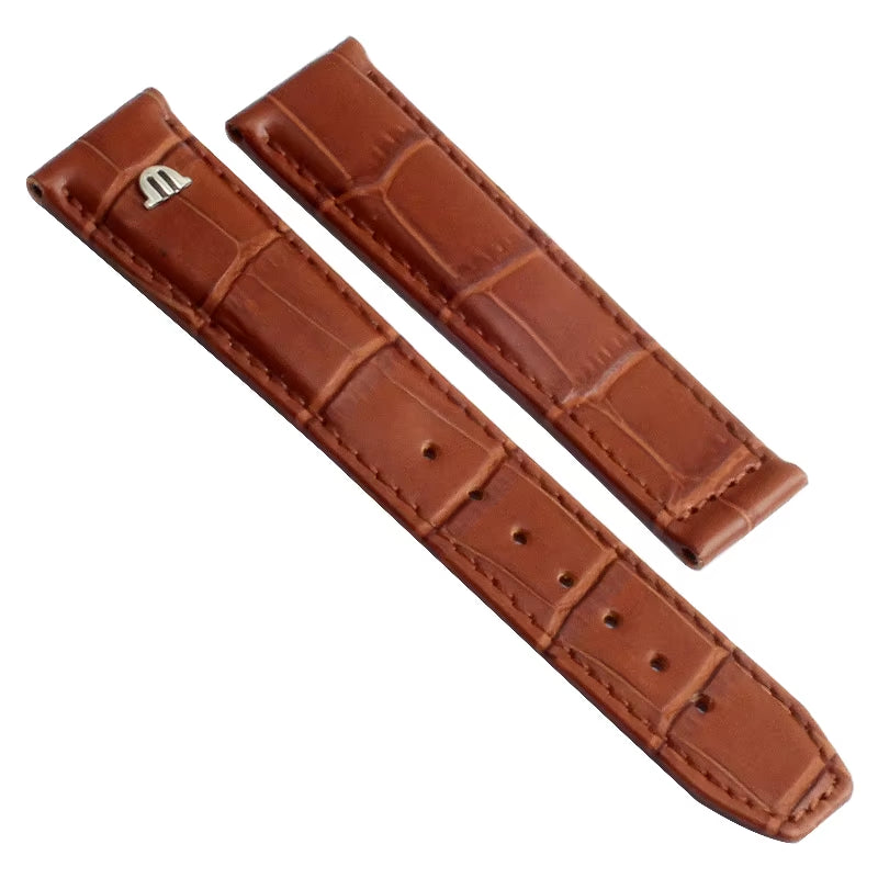 Genuine Leather Watch Strap 20MM 22MM for Maurice Lacroix LES CLASSIQUES MASTERPIECE PONTOS Men Watch Band Bracelet