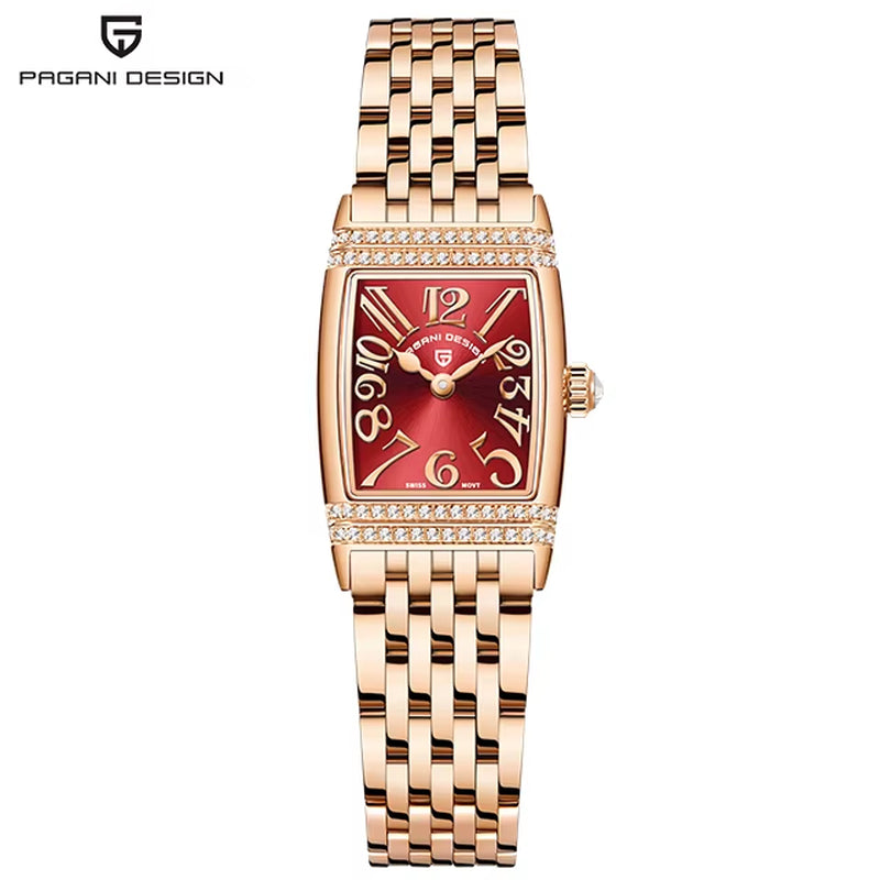 - Women'S Sapphire Crystal Quartz Watch, Luxury Accessories, Waterproof up to 50 Meters, Stainless Steel, 22Mm, Ne