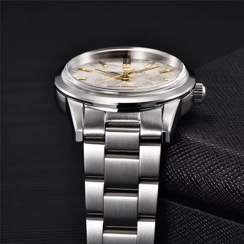 40MM Men Quartz Watches TMI VH31 Luxury Business Top Sapphire 316L Stainless Steel 100M Waterproof Watch for Men