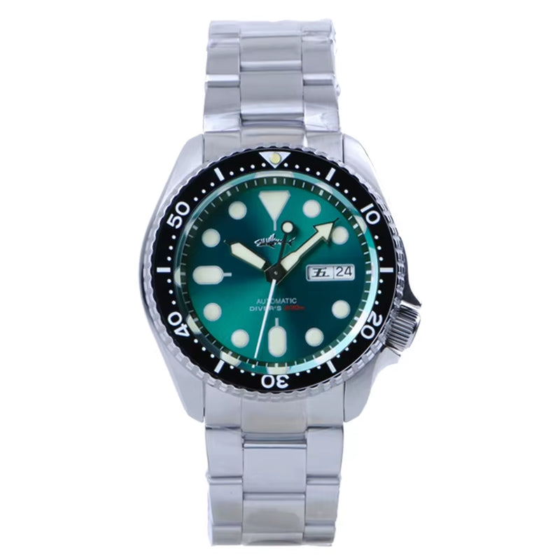 Sharkey SKX007 Vintage Diver Watch Mechanical Men Watches 200M Sapphire Crystal Luminous NH36 Automatic Movement Watch
