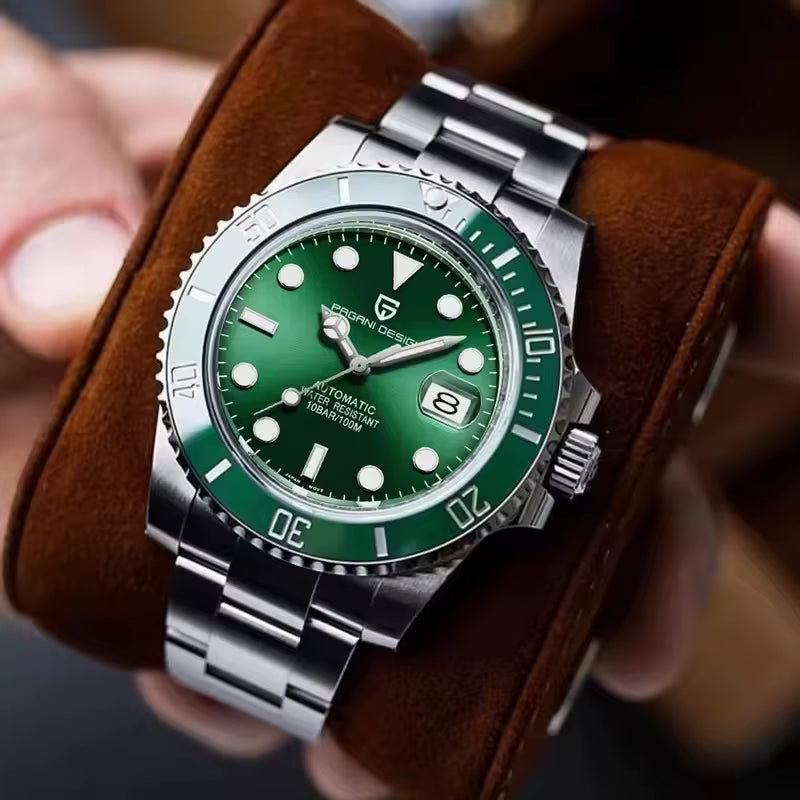 New 42MM Submersible Mechanical Watch Ceramic Bezel Luxury Sapphire Glass 100M Waterproof Automatic Watch Relojes