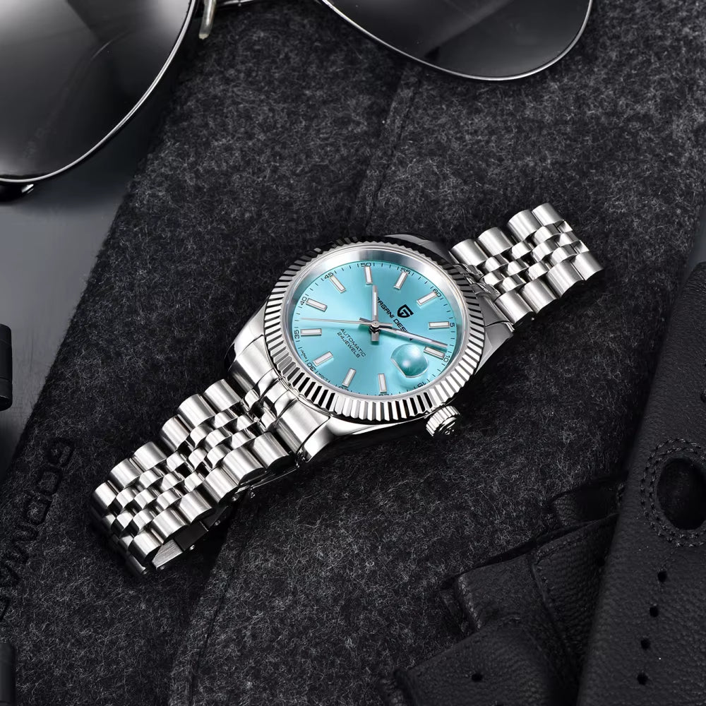 40MM Men Mechanical Watch Top Luxury Japan Movement Automatic Watch Sport Stainless Steel Waterproof Men Watches