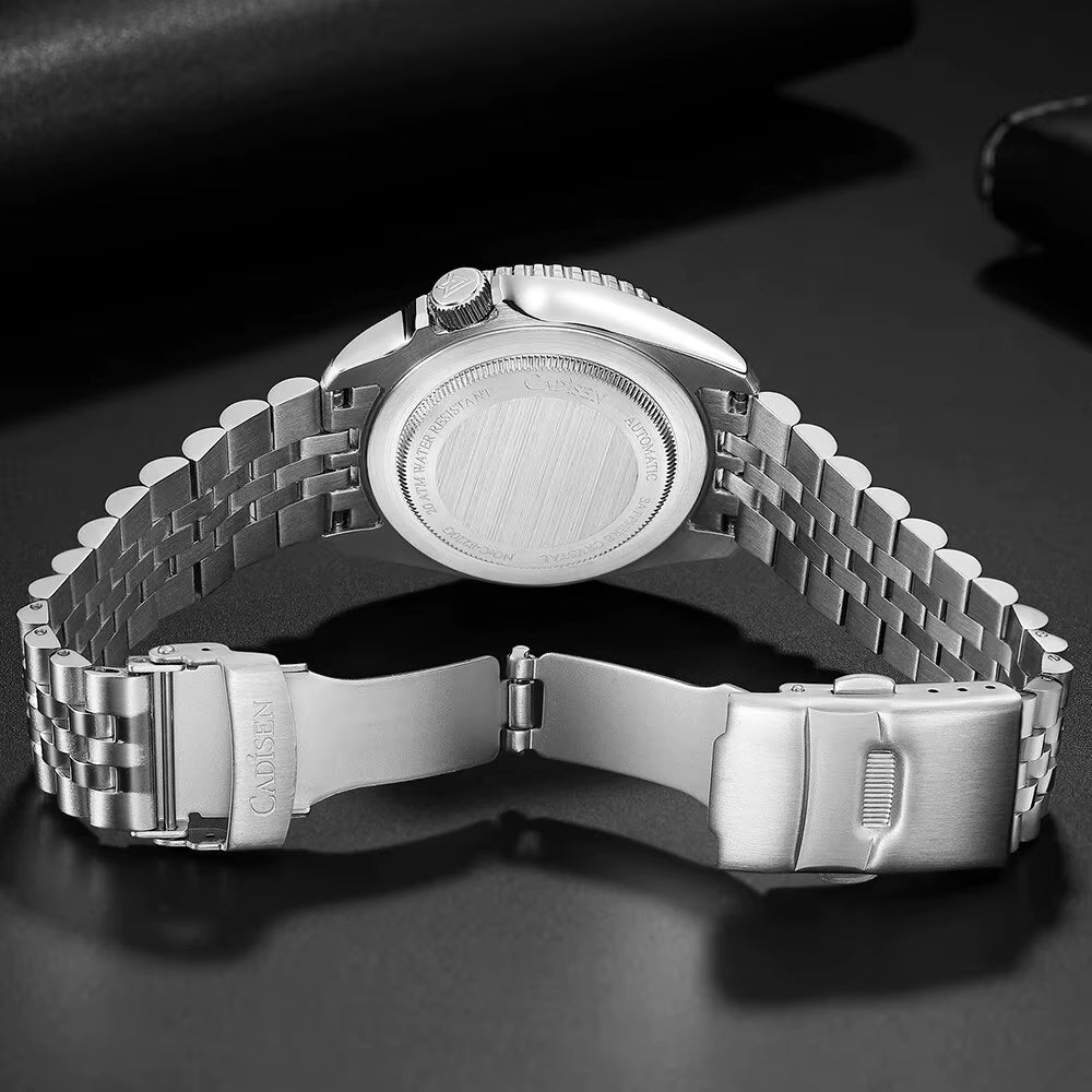 New Luminous Men Mechanical Wristwatches Ceramic Bezel Sapphire Glass NYLON Band Automatic Watch Men Relogio Masculino