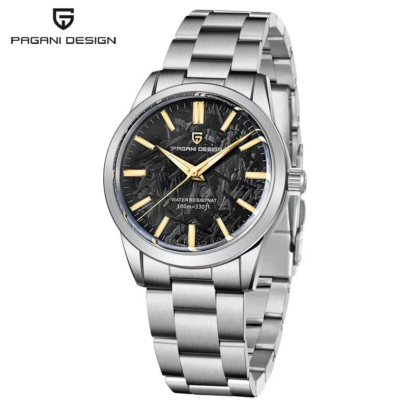 40MM Men Quartz Watches TMI VH31 Luxury Business Top Sapphire 316L Stainless Steel 100M Waterproof Watch for Men