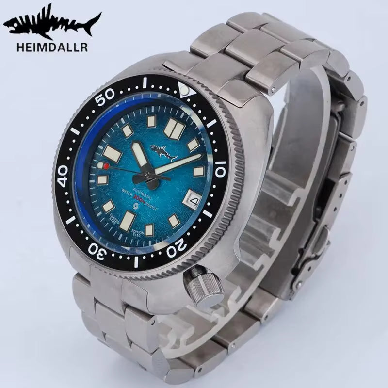 Turtle Diver Watch Mens Titanium Case Sapphire 200M Waterproof Japan NH35 Automatic Movement Mechanical Wristwatches