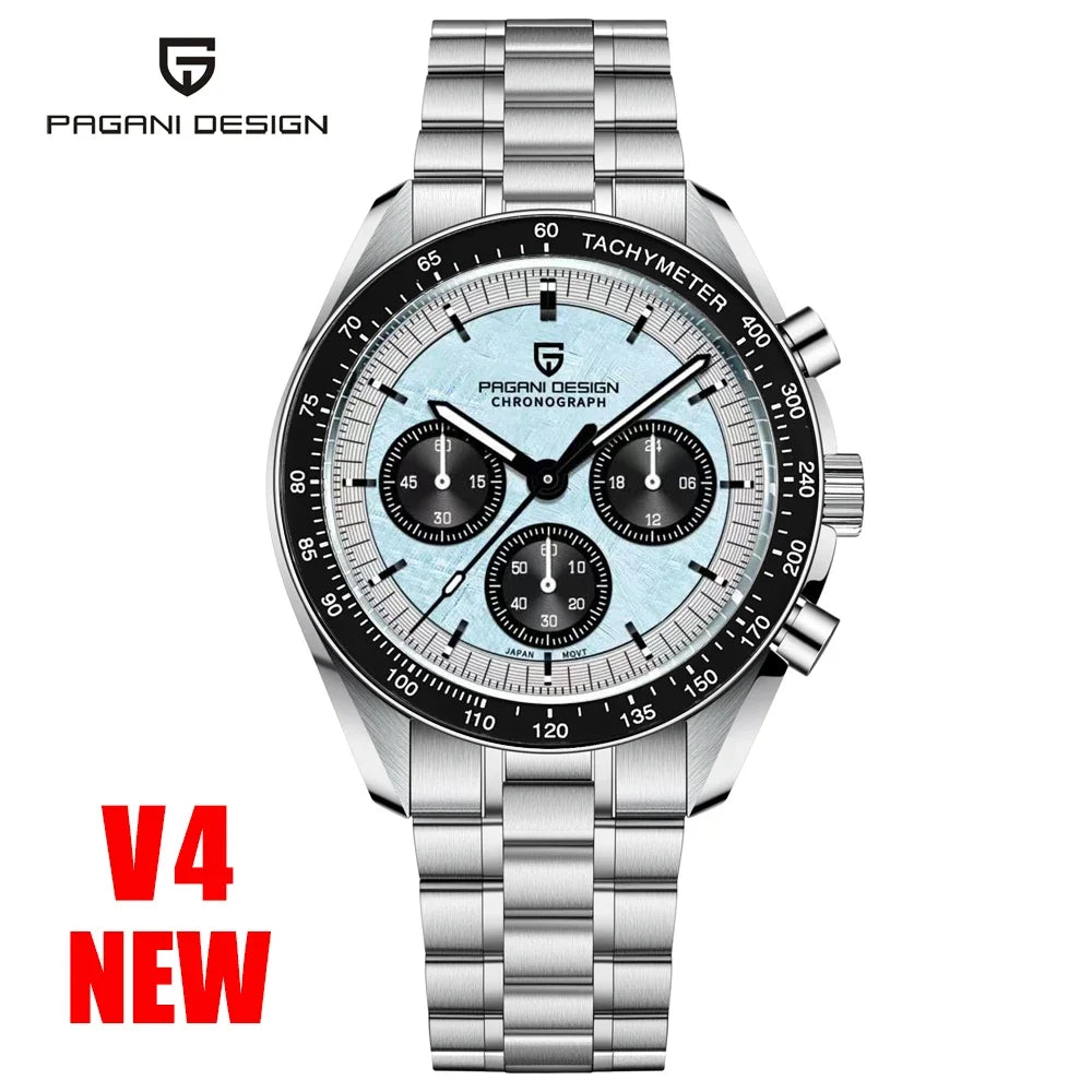 2025 New AK Project Men'S Watches Luxury Quartz Wrist Watch for Men AR Sapphire Speed Chronograph Automatic Date