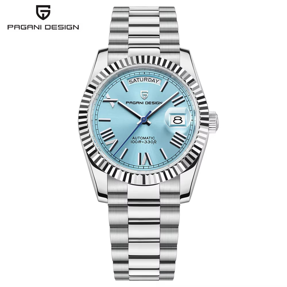 2025 New Men'S Watches Mechanical Top Brand Luxury Automatic Watch for Men AR Sapphire Glass Calendar Wrist Watch