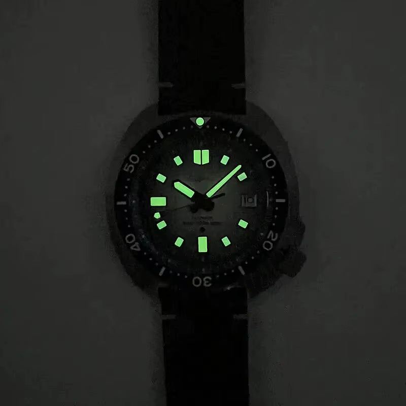 Turtle Diver Watch Mens Titanium Case Sapphire 200M Waterproof Japan NH35 Automatic Movement Mechanical Wristwatches