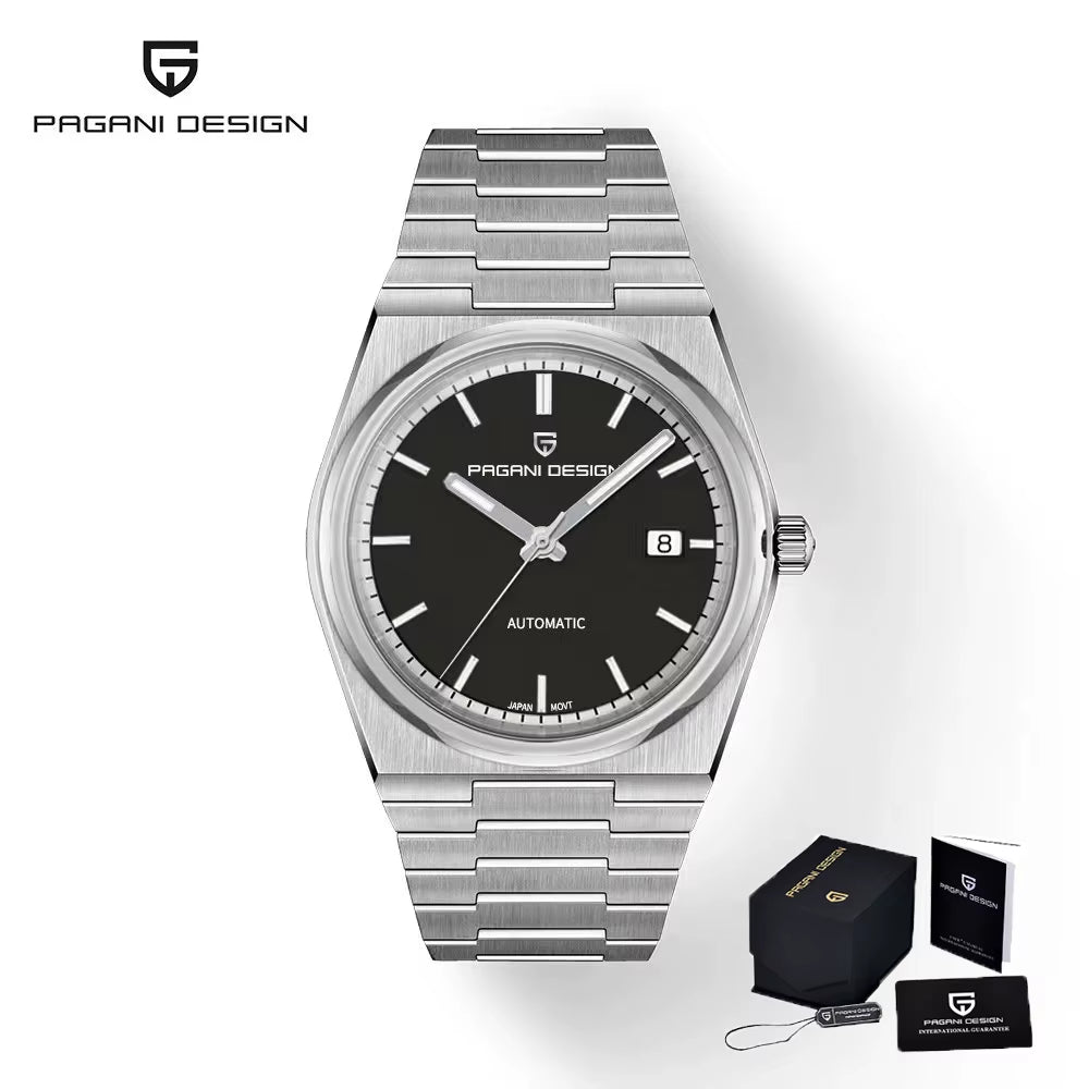 Pagani Design 2024 New NH35 Fashion Men'S Automatic Mechanical Watch Luxury Sapphire AR Coating Stainless Steel Waterproof 10 Ba