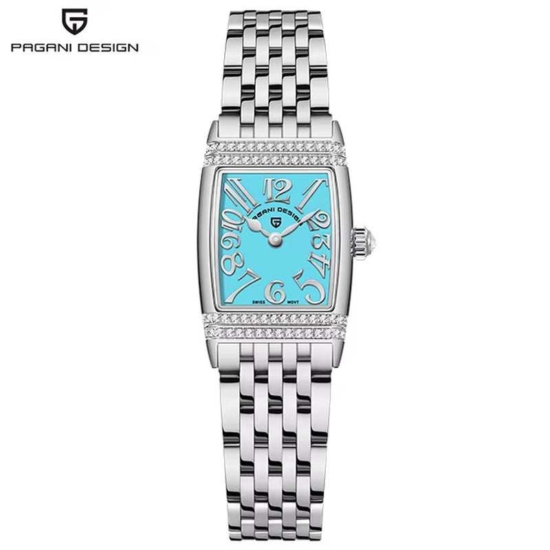 - Women'S Sapphire Crystal Quartz Watch, Luxury Accessories, Waterproof up to 50 Meters, Stainless Steel, 22Mm, Ne