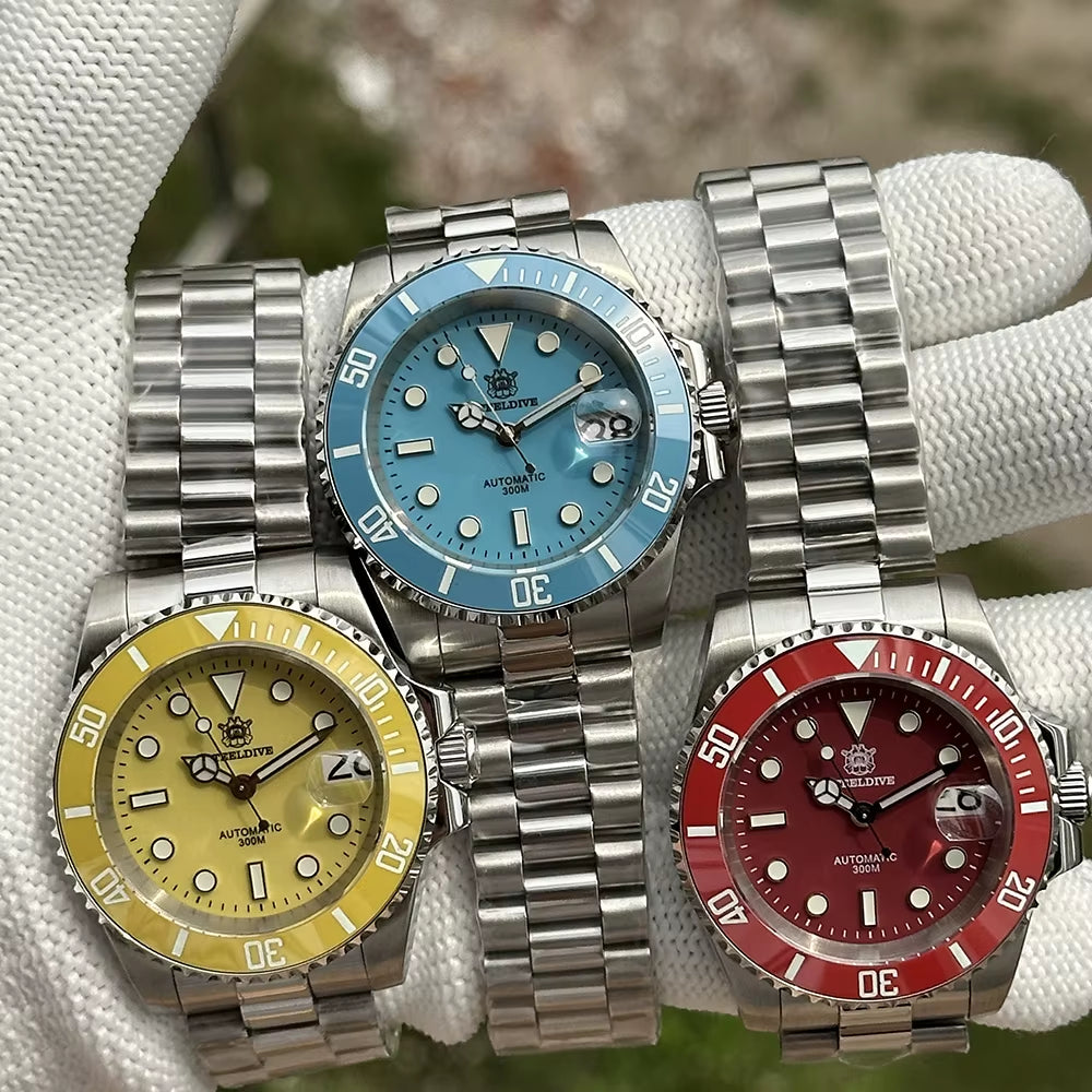 New Watch SD1953C Water Ghost Diver Watch Men 300M Waterproof Sapphire Glass Ceramic Bezel NH35 Automatic Men Dive Wat