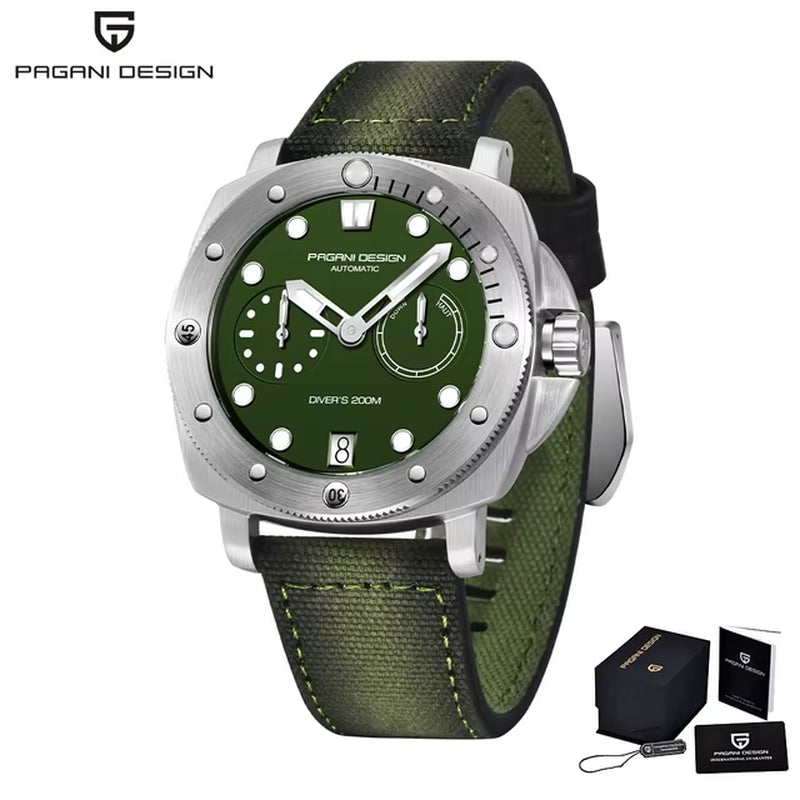 2023  New Fashion and High-End Men Mechanical Wristwatch Stainless Steel Sapphire Glass 20Bar Waterproof Men Watch